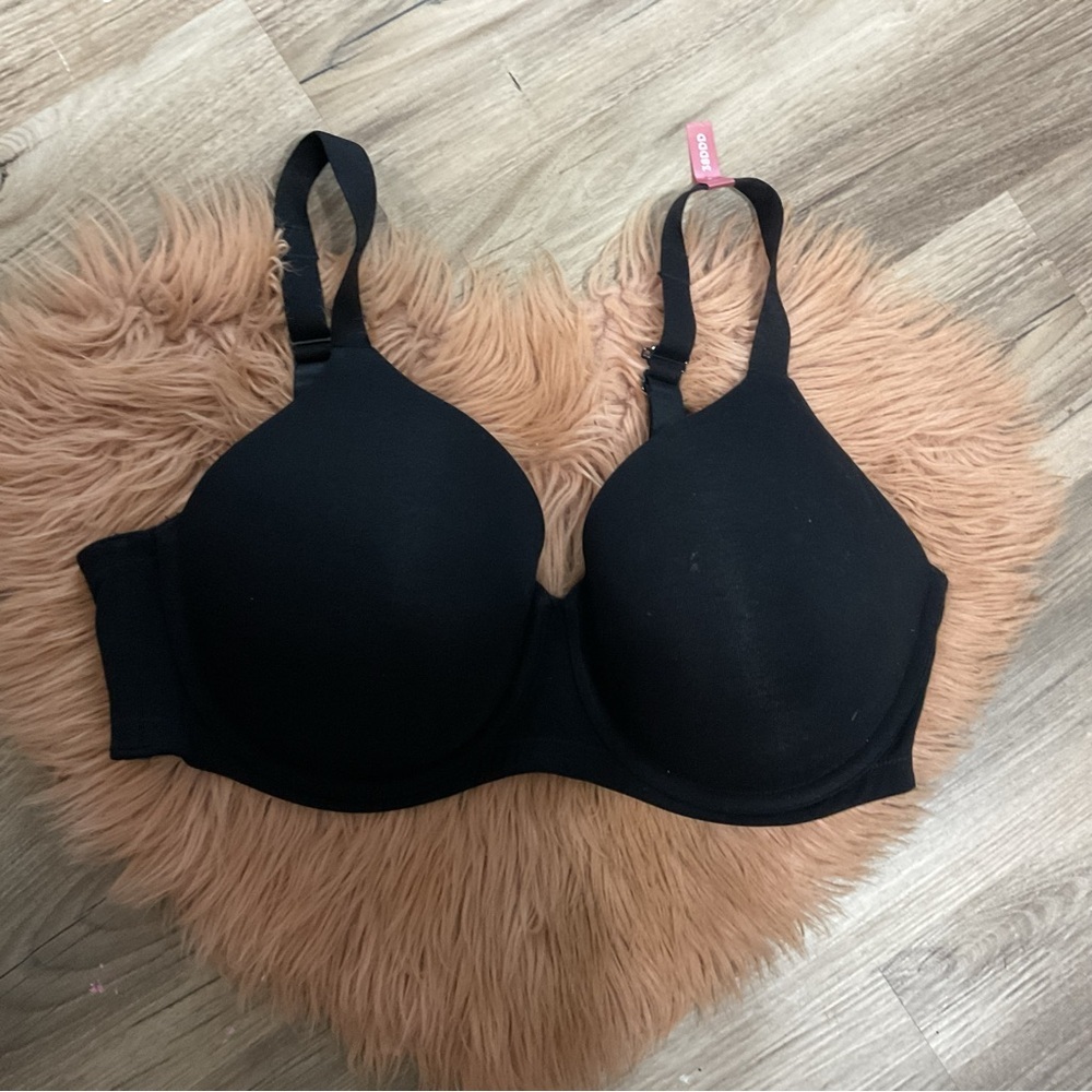 Ambrielle Black Full Coverage Bra 38 DDD NWOT